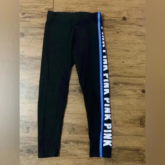 PINK Victoria's Secret Blue and Black Hoodie - Picture 8 of 9